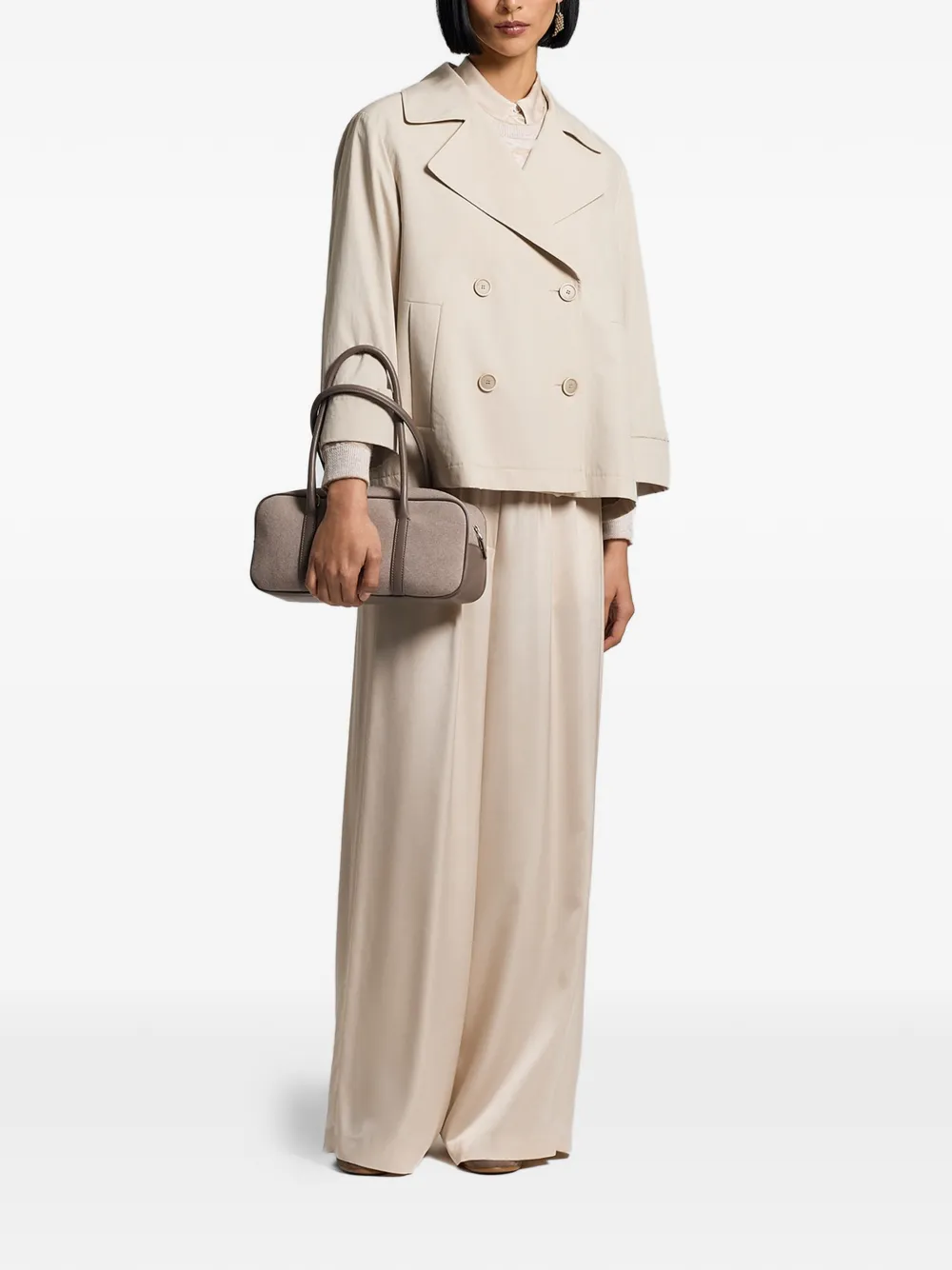  Peserico Double-breasted Jacket - Neutrals 