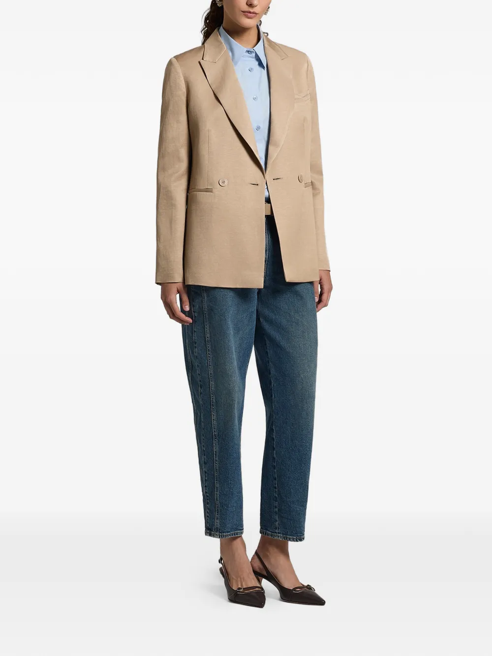 Peserico Twill blazer Beige