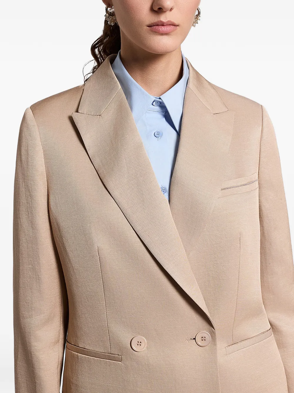 Peserico Twill blazer Beige