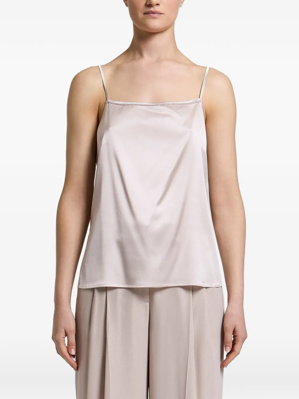 Peserico Monili-trim camisole top - Toni neutri