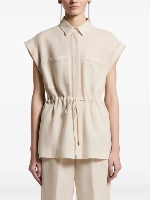 Peserico chemise à taille à lien de resserrage