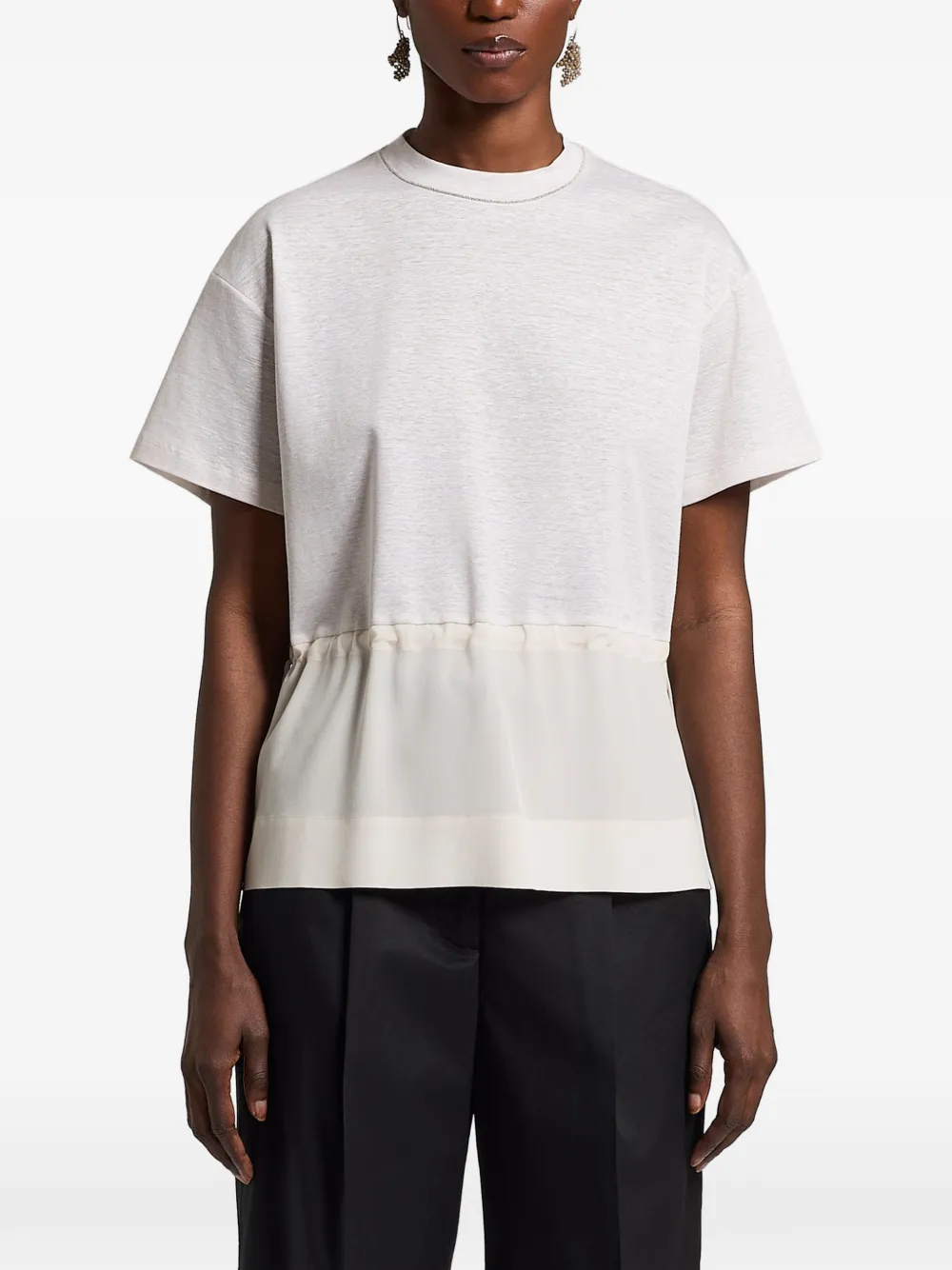 Peserico drawstring T-shirt - Toni neutri