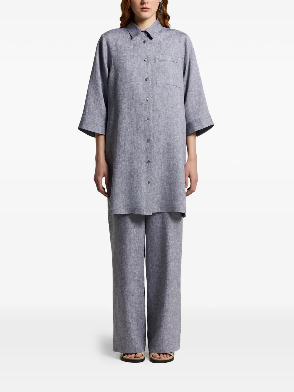 Peserico linen shirt - Blu