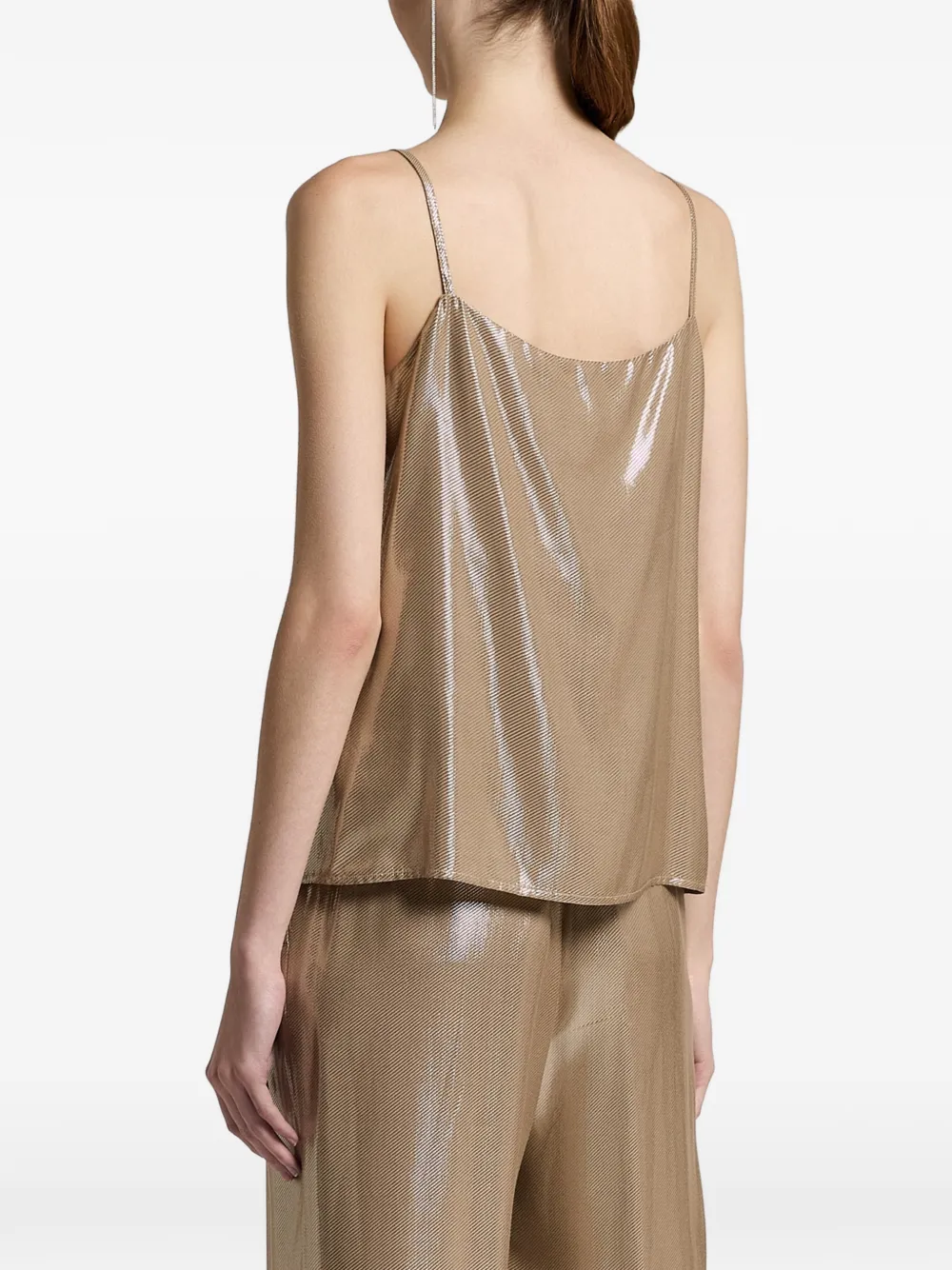  Peserico V-neck Sleeveless Top - Neutrals 