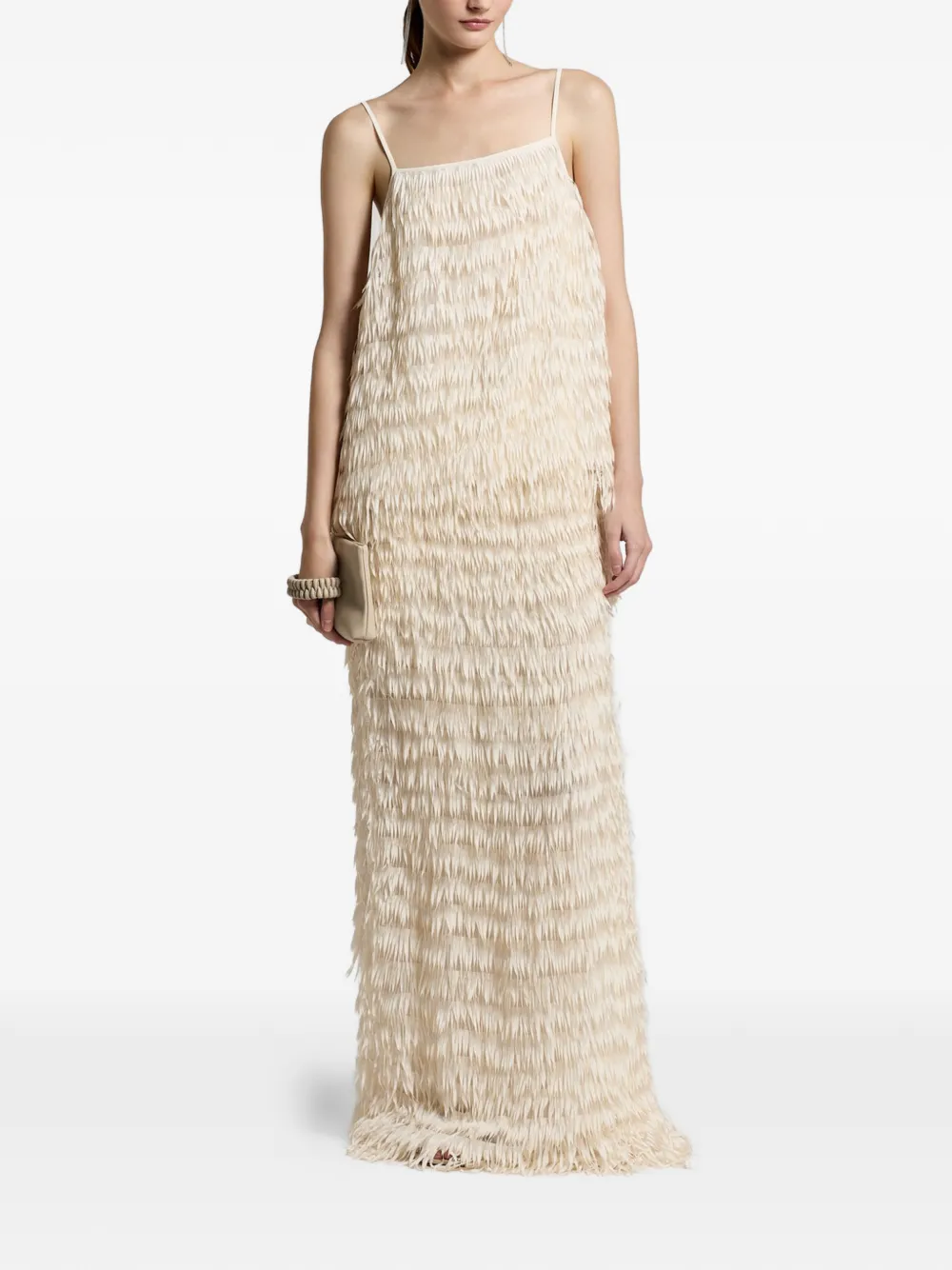  Peserico Fringed Sleeveless Top - Neutrals 