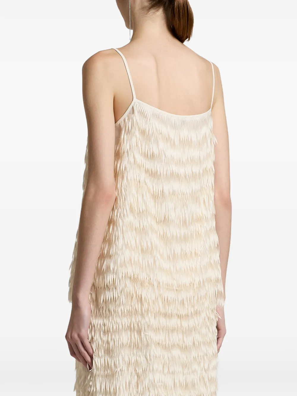  Peserico Fringed Sleeveless Top - Neutrals 