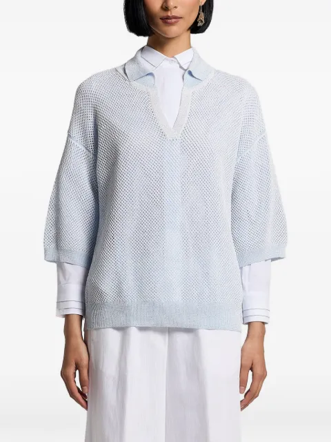 Peserico polo en coton à sequins