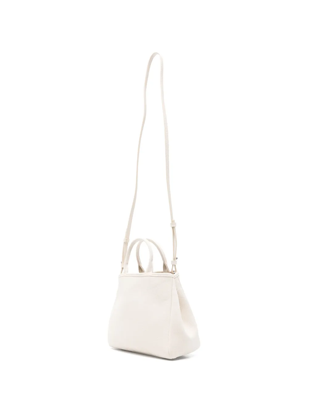 Karl Lagerfeld Kleine canvas shopper met logoprint Beige
