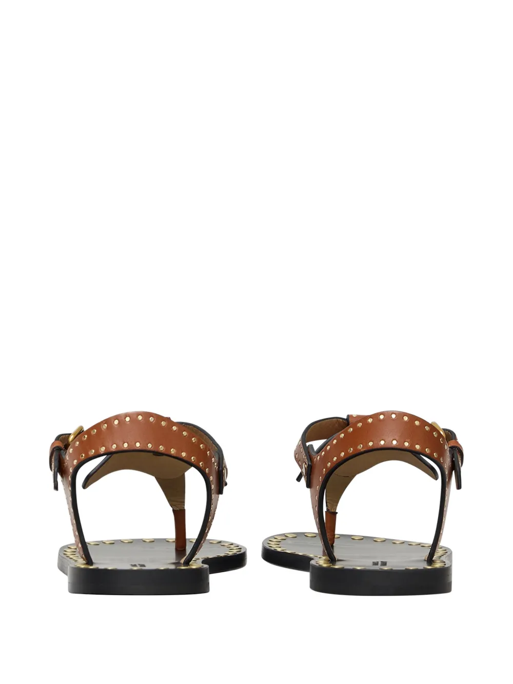 ISABEL MARANT Sandalen met studs en gesp Bruin