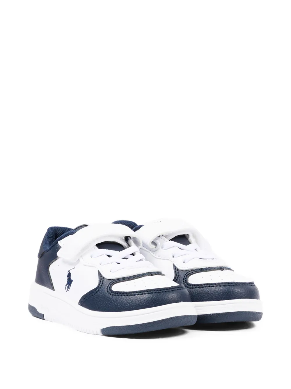 POLO RALPH LAUREN KIDS logo-detail sneakers - Bianco