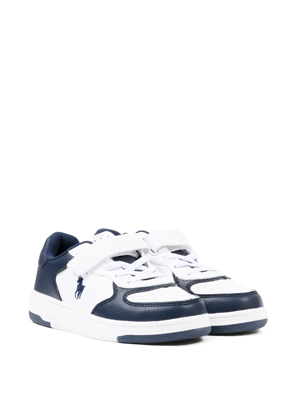 POLO RALPH LAUREN KIDS logo-detail sneakers - Bianco