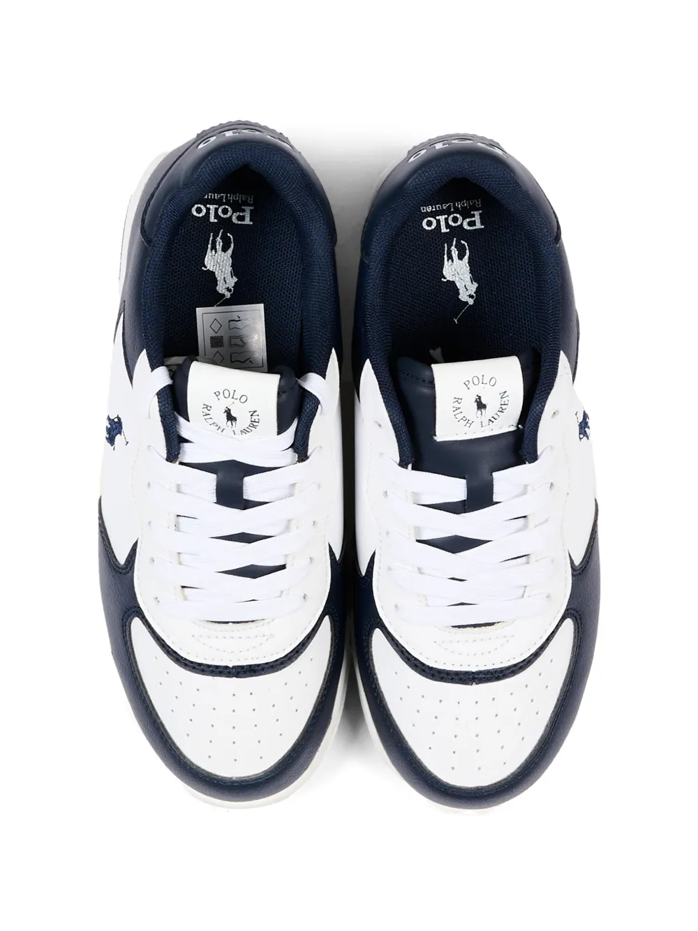 POLO RALPH LAUREN KIDS logo-detail sneakers Wit
