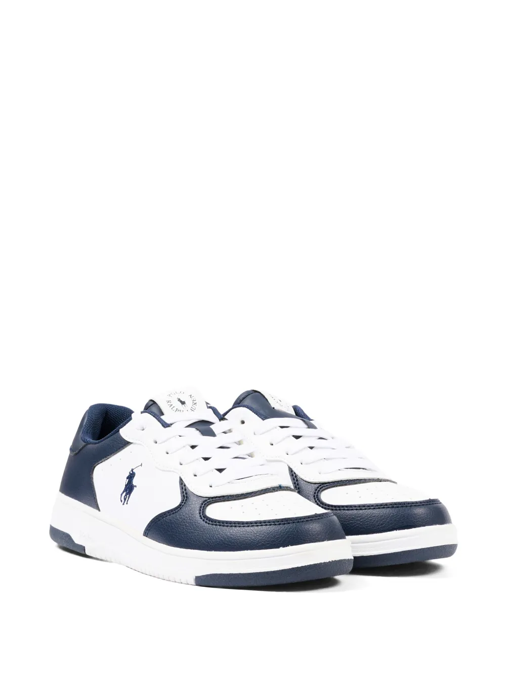POLO RALPH LAUREN KIDS logo-detail sneakers - Bianco