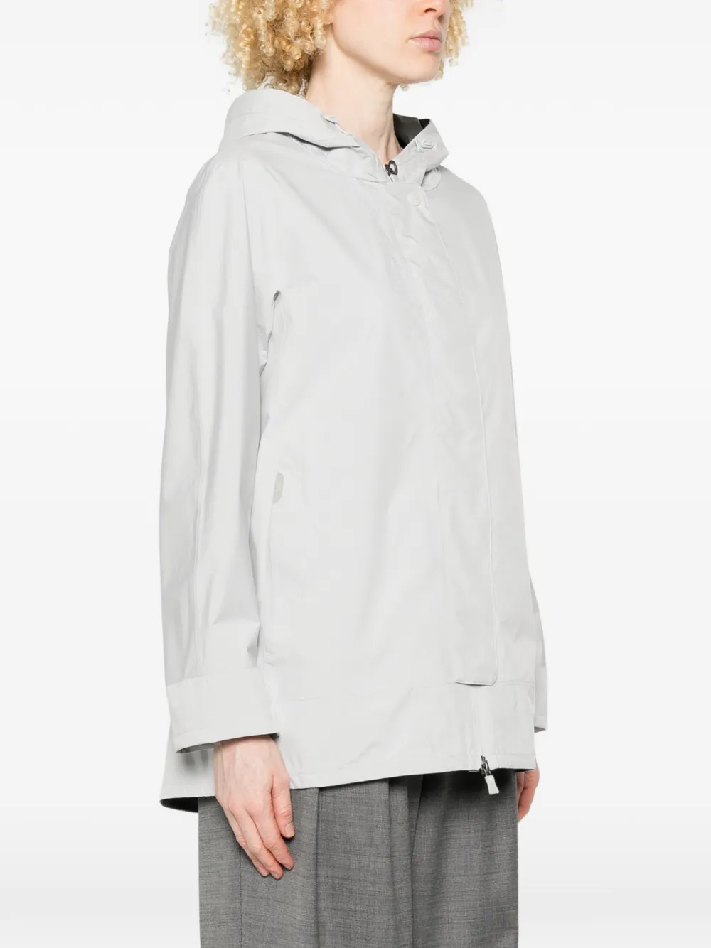  Herno Zip-up Hooded Coat - Grey 