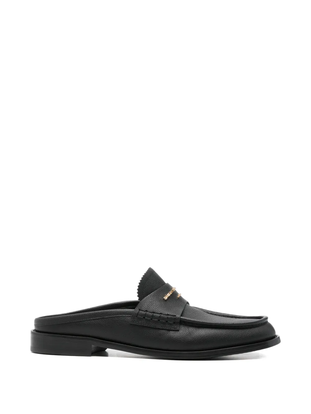 Pre-Owned Alexander Wang Mules mit Logo - Schwarz