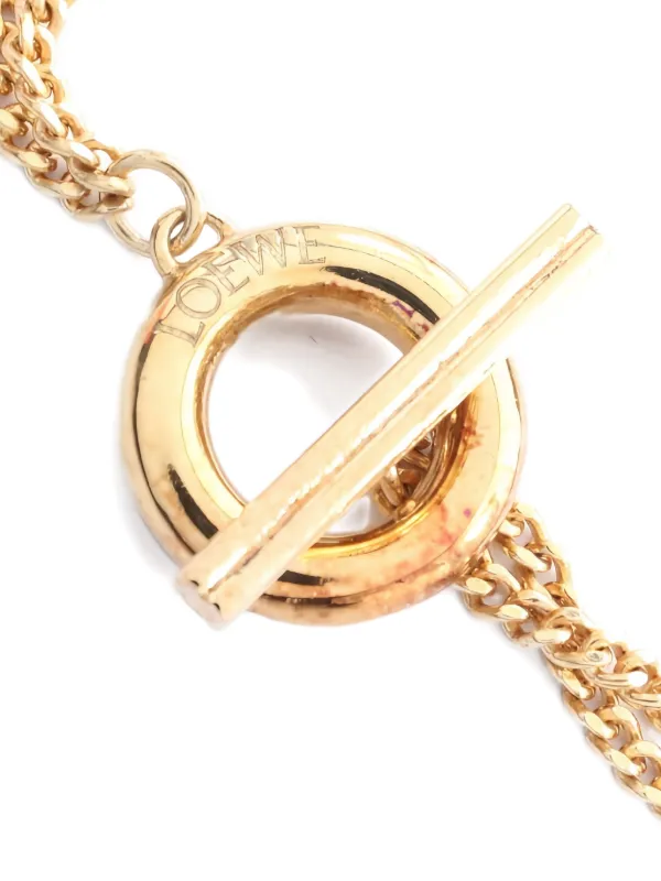 LOEWE ♡ Vintage ♡ anagram bracelet Loewe Pre-Owned 2020s anagram-detail Bracelet | Gold | FARFETCH CA