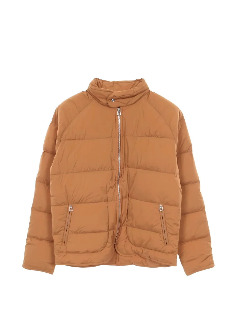 Hermès Pre-Owned 2000s Series Daunenjacke mit Knöpfen - Braun