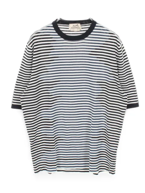 Hermès Pre-Owned 2010s striped short-sleeve T-shirt