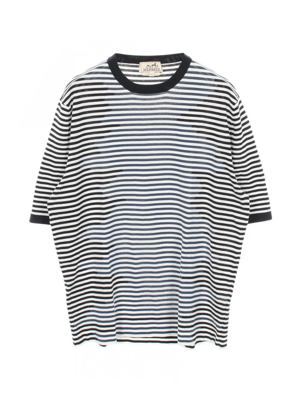 Hermès Pre-Owned 2010s striped short-sleeve T-shirt - White