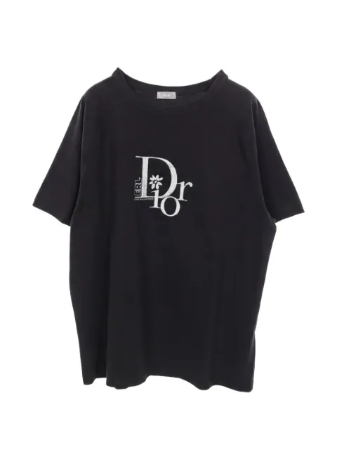 Christian Dior Pre-Owned x ERL 2010s logo-embroidery T-shirt