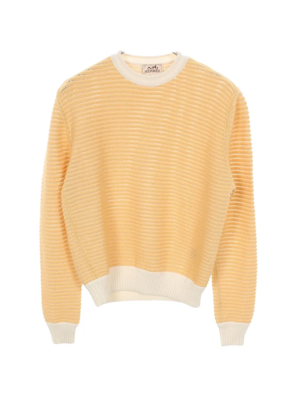 Hermès Pre-Owned 2010s striped knit sweater - Gelb