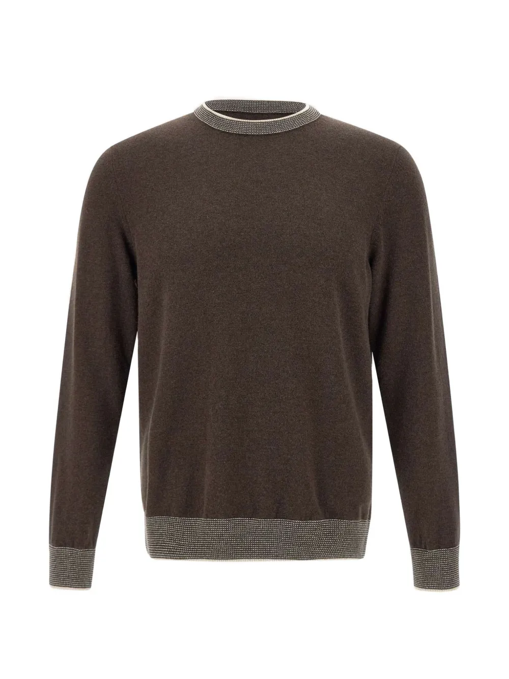 Peserico ribbed crew-neck sweater - Braun