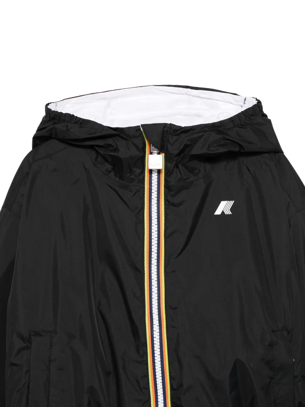  K Way Kids Laurette Zip-up Hooded Jacket - Black 
