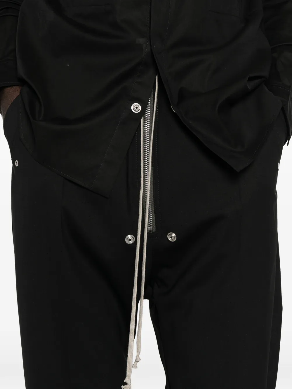 Rick Owens Broek met rits Zwart