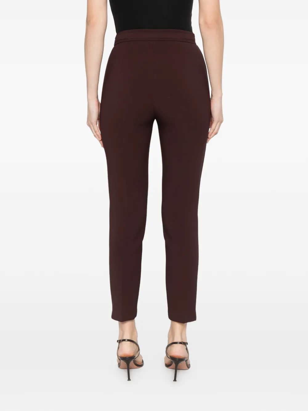 Elisabetta Franchi Broek met plooien Bruin