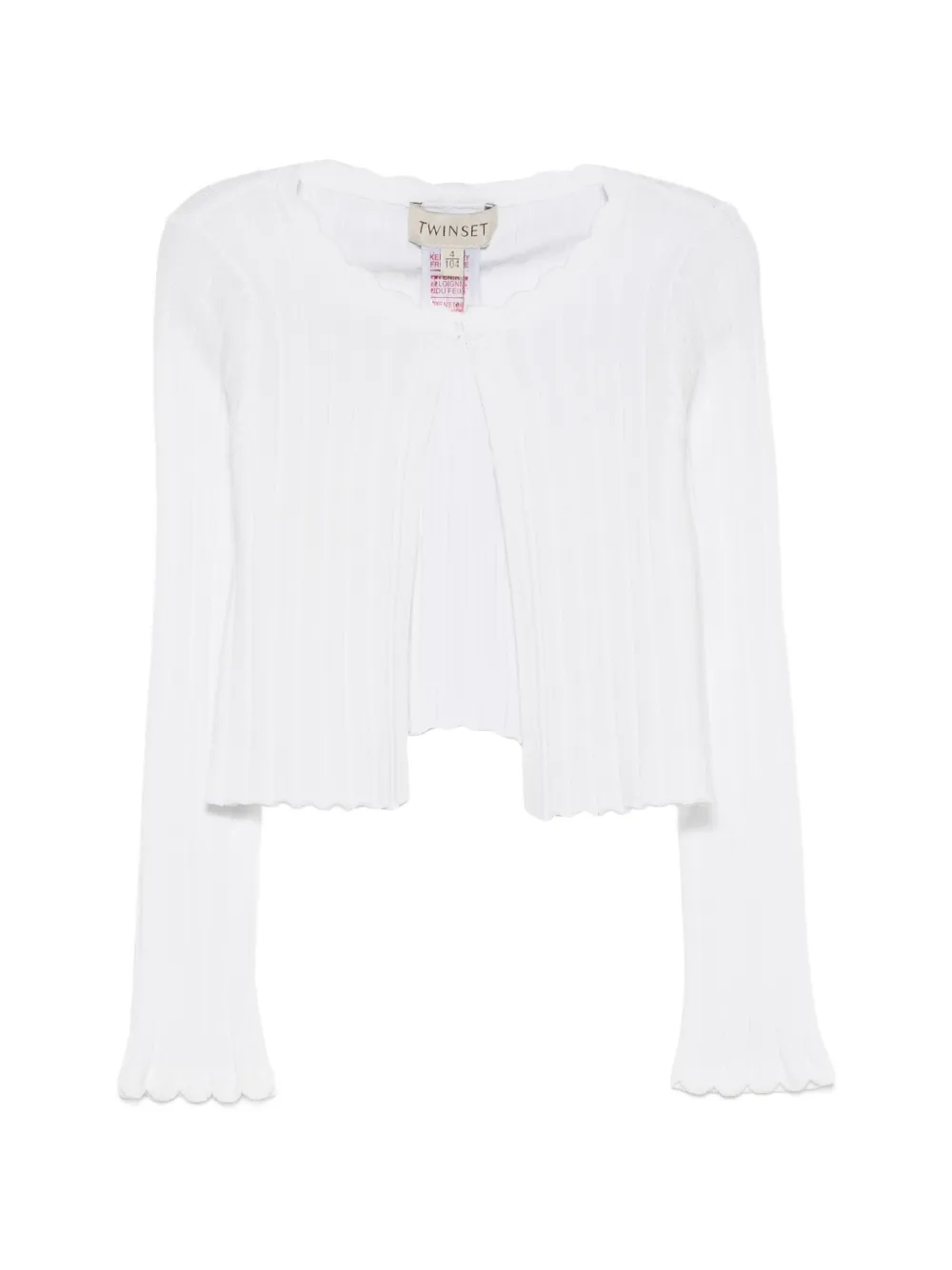 TWINSET Kids ribbed cardigan - Bianco