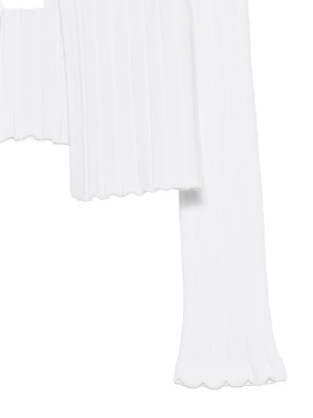TWINSET Kids Geribbeld vest Wit