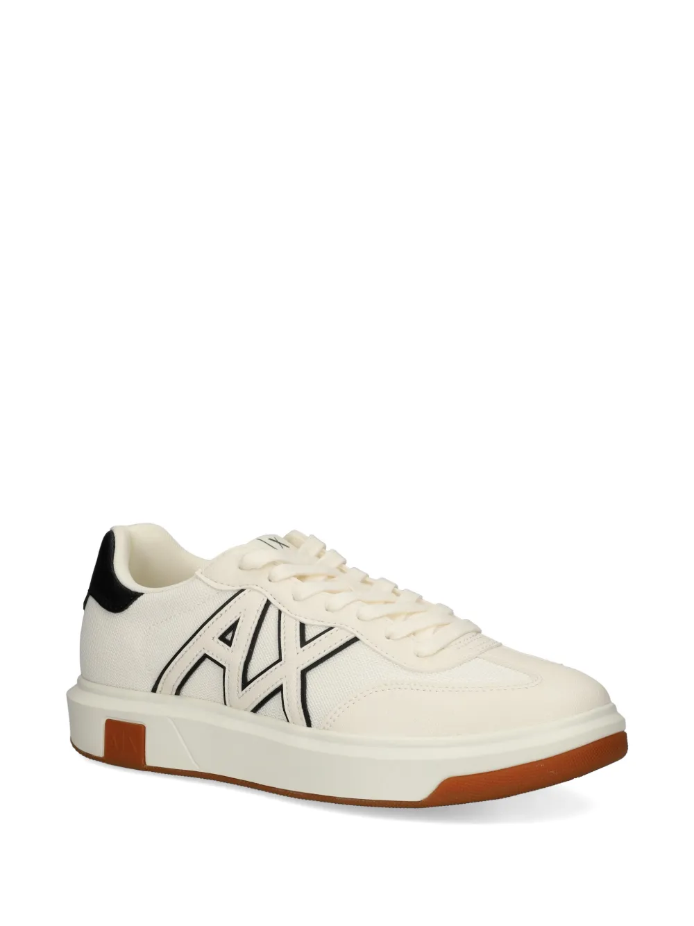 Ea7 Emporio Armani Sneakers met logodetail Beige