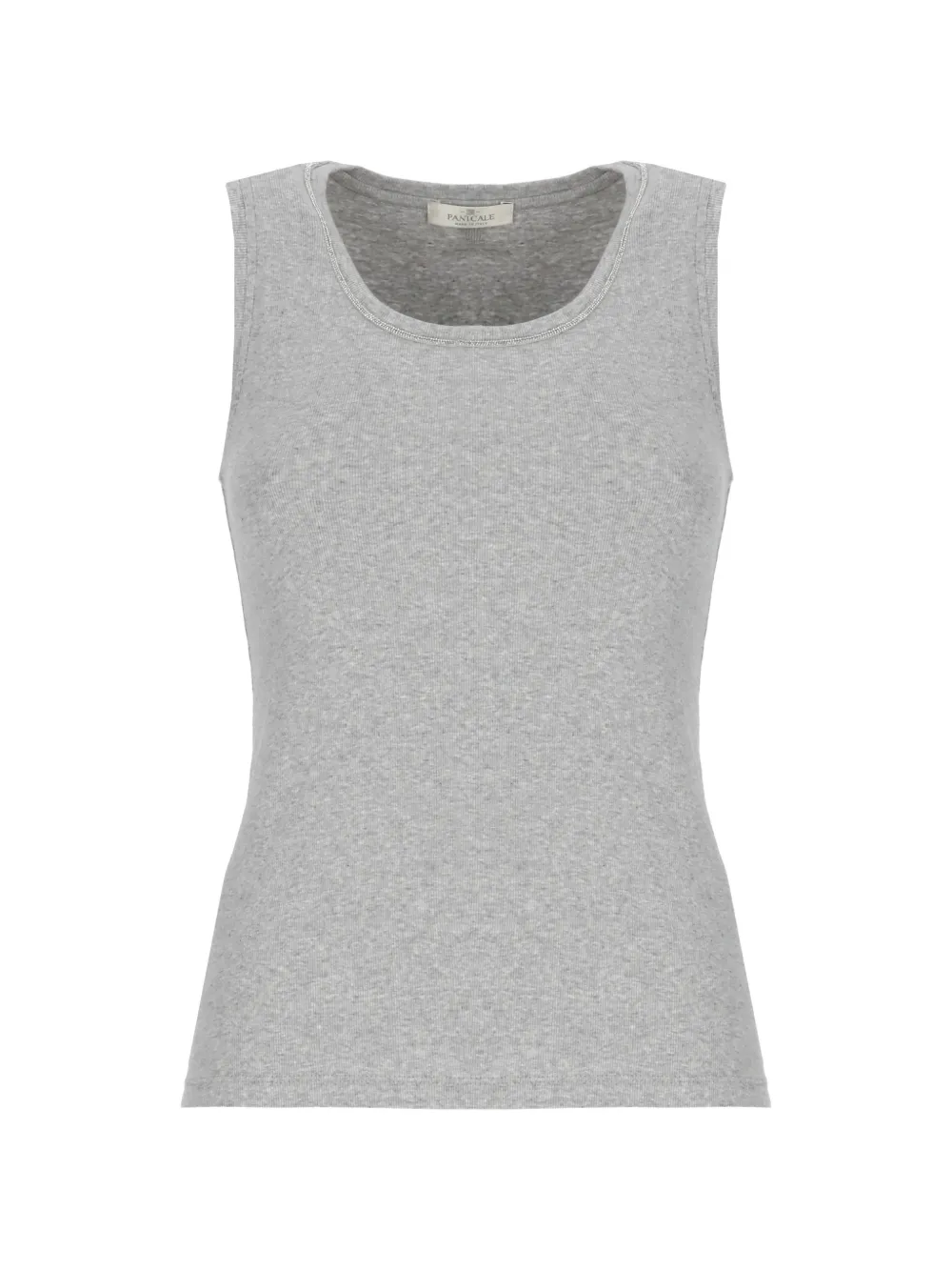 PANICALE round-neck tank top - Grigio