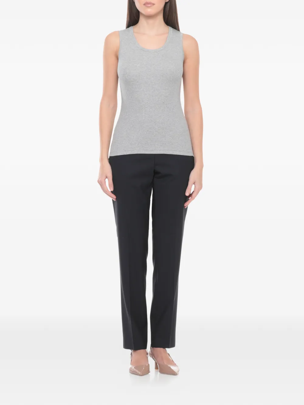  Panicale Round-neck Tank Top - Grey 