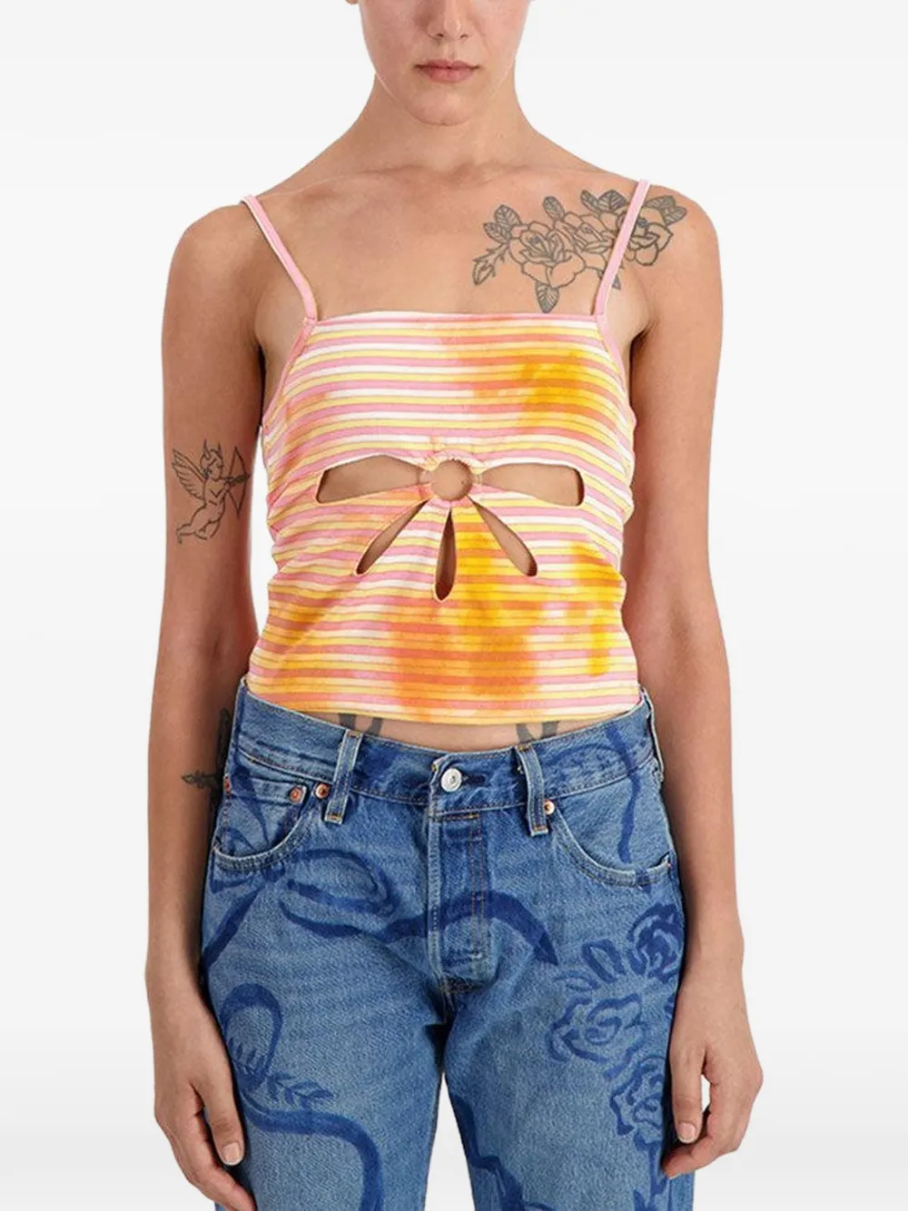  Collina Strada Flower Tank Top - Pink 