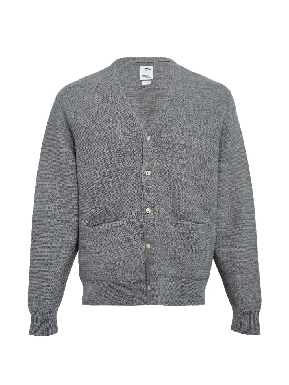 visvim Selmer V-neck cardigan - Grey