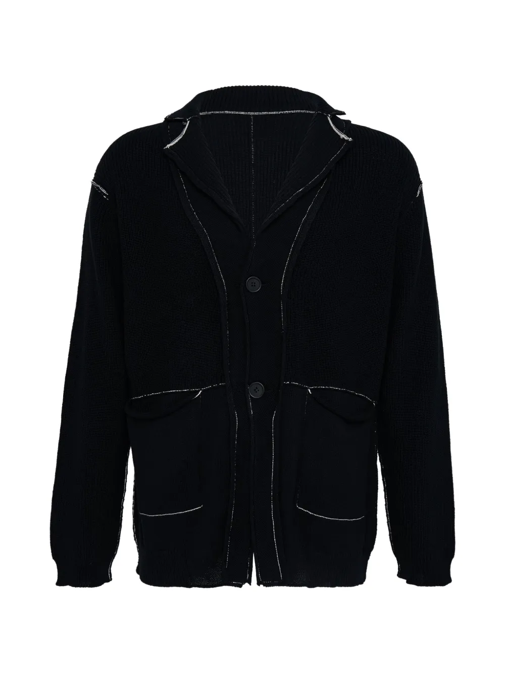 Yohji Yamamoto reversible cardigan - Schwarz