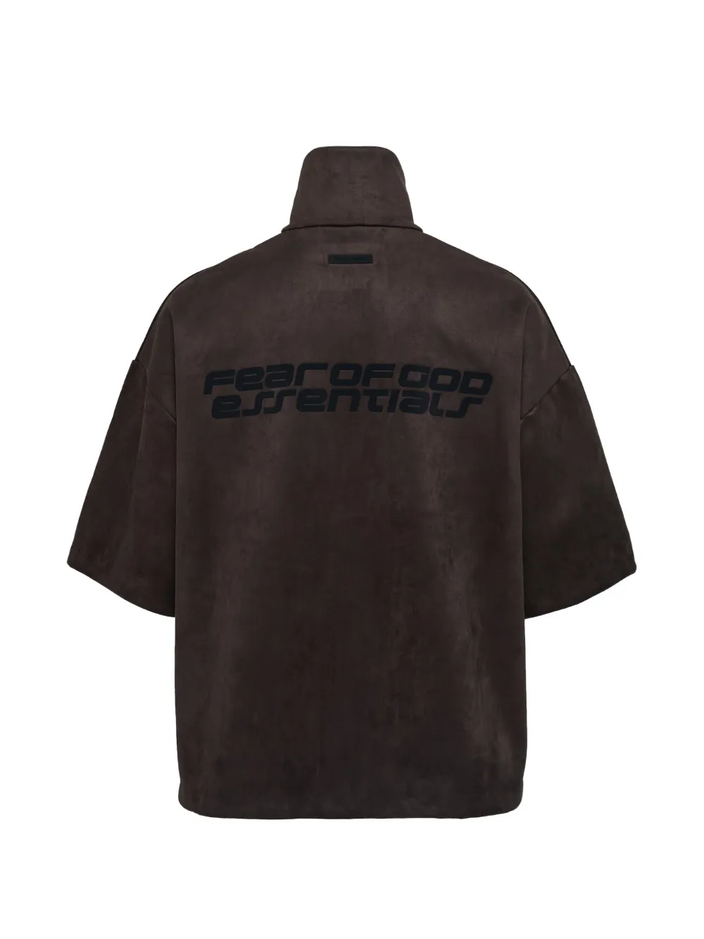  Fear Of God Essentials High-neck Short-sleeve Jacket - Brown 