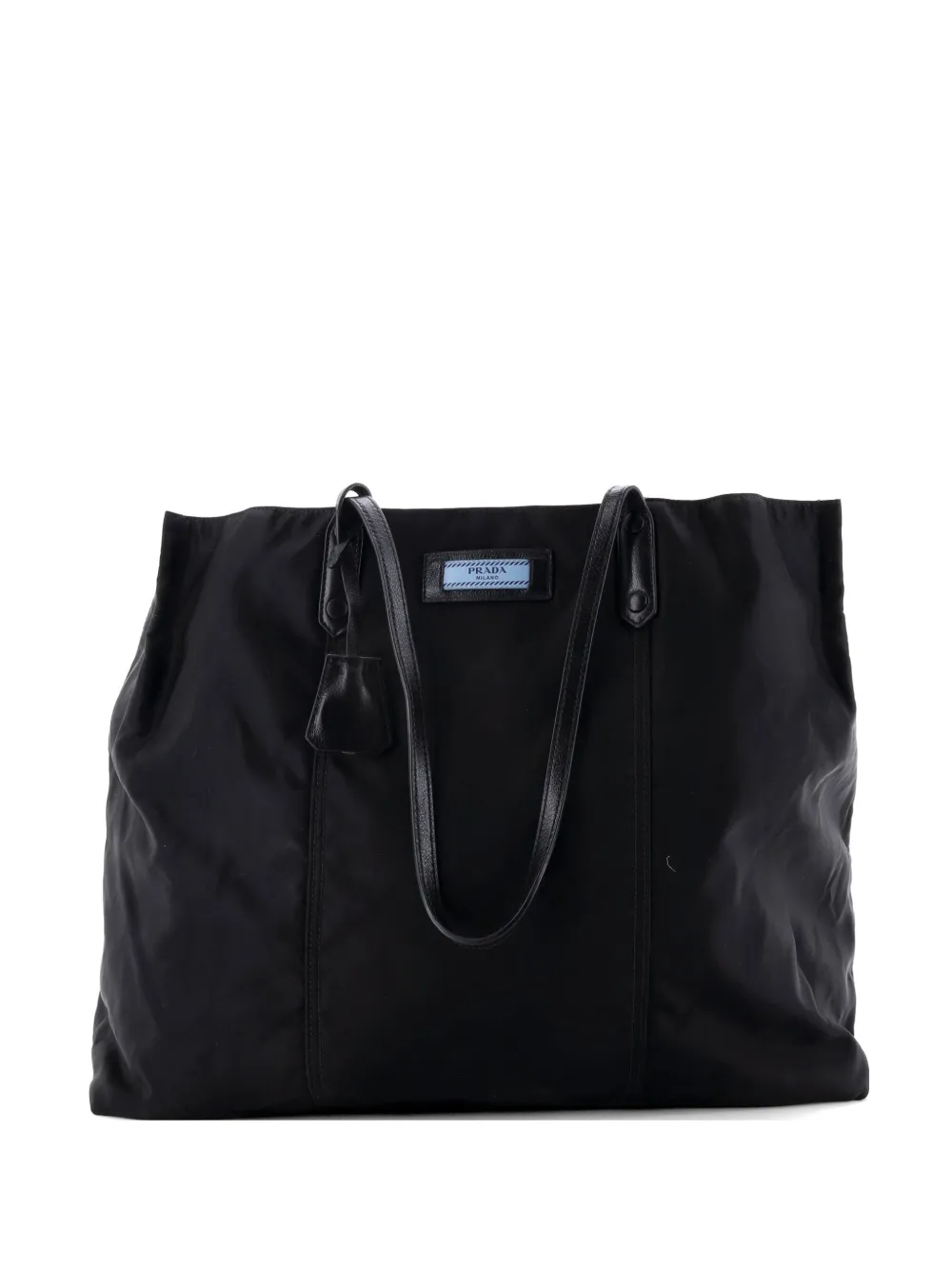 Prada Pre-Owned Etiquette Tessuto Large tote bag - Nero