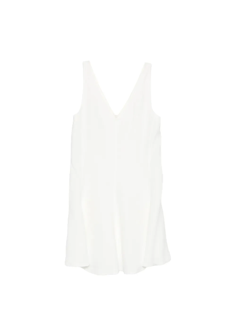 Brunello Cucinelli V-neck mini dress - Bianco