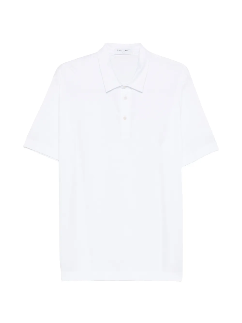 Daniele Fiesoli Polo in cotone con ricamo logo - Bianco