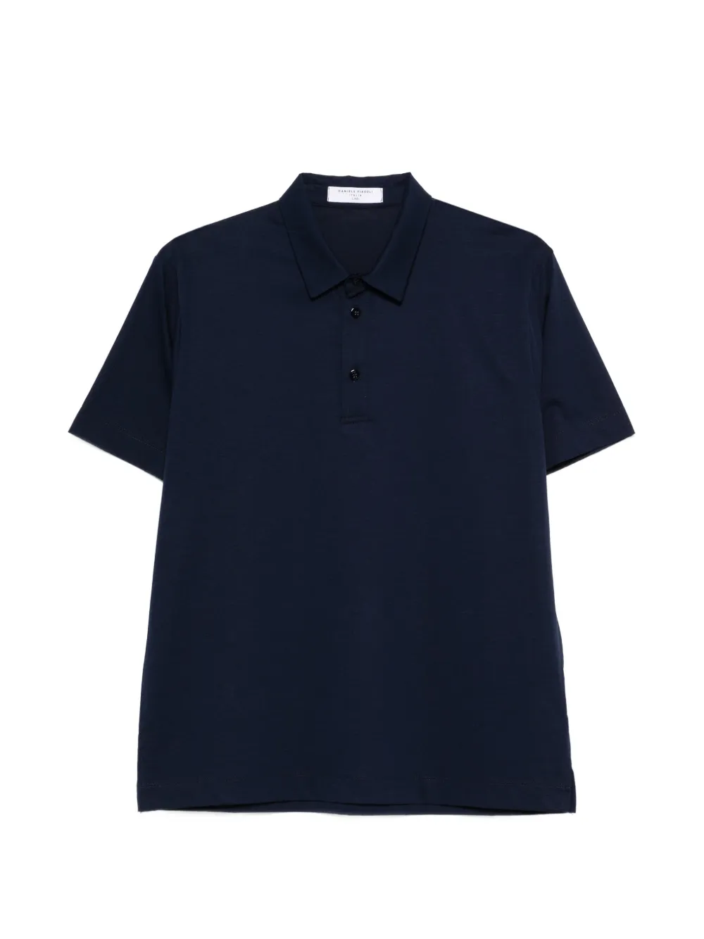 Daniele Fiesoli Polo in cotone con ricamo logo - Blu