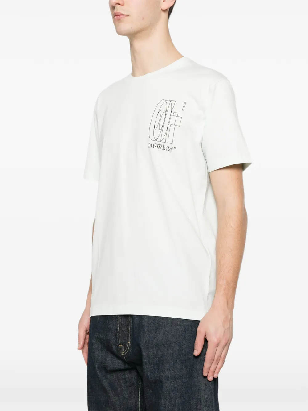  Off-white Logo-print T-shirt - Green 
