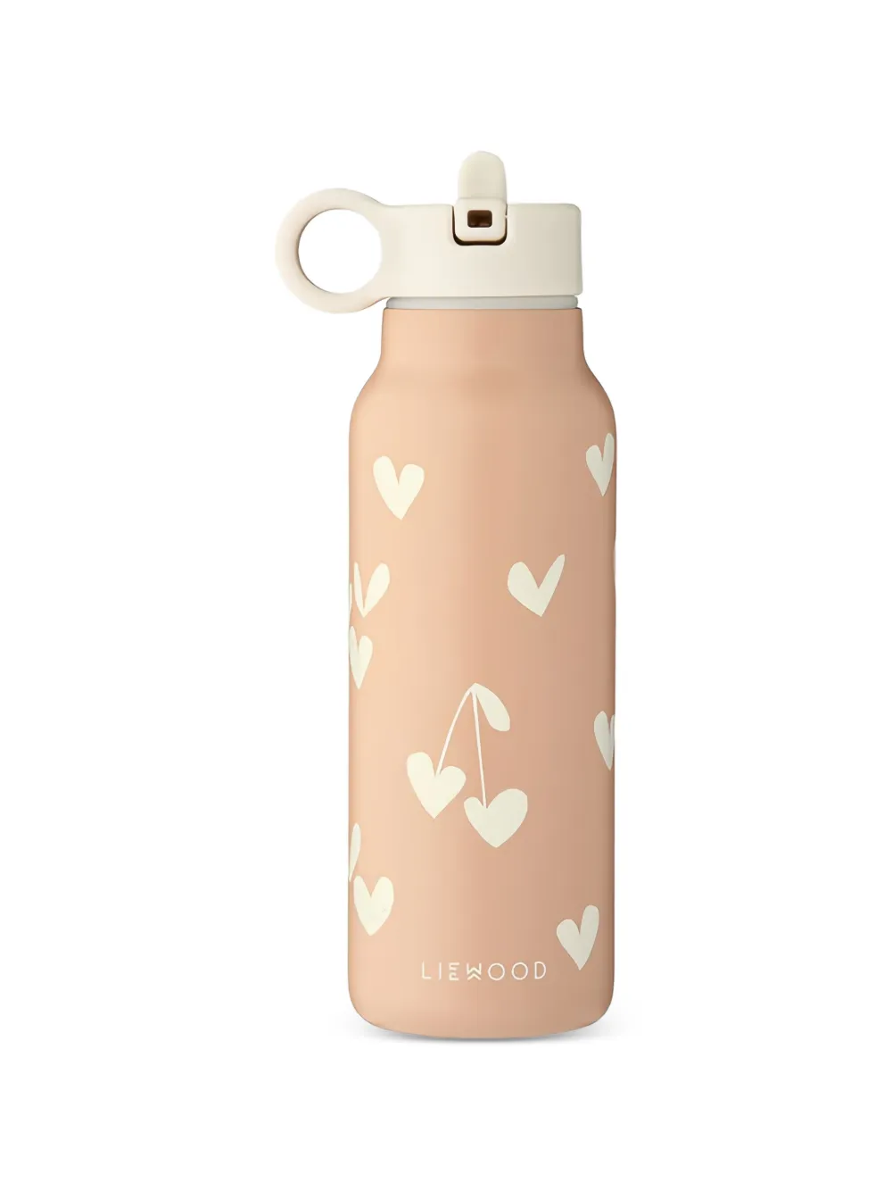 Liewood Falk heart-motif water bottle - Rosa