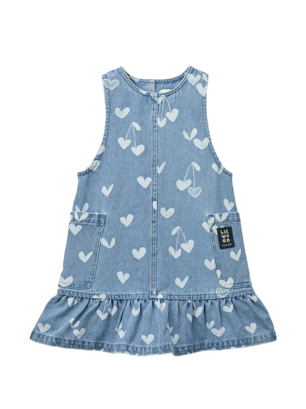 Liewood cherry heart print dress - Blu