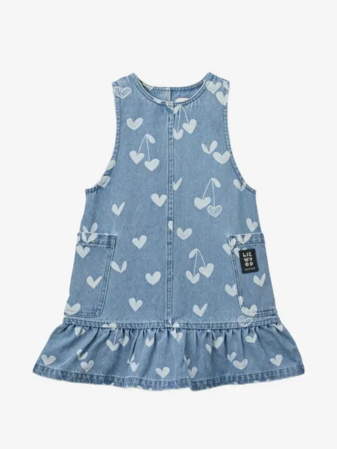 Liewood cherry heart print dress