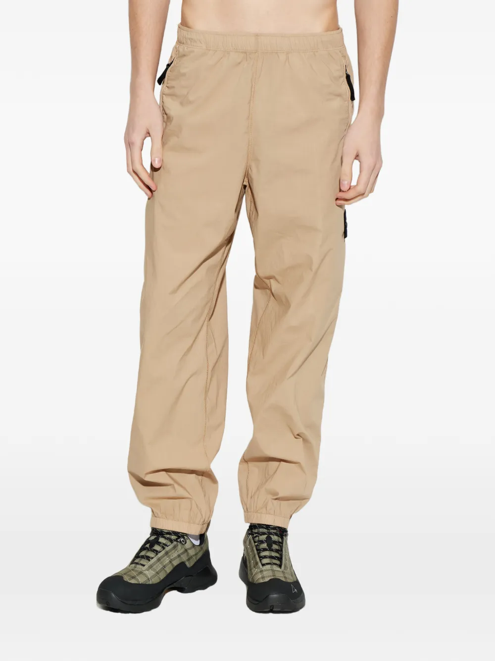 Stone Island 3100049 Tela 'paracadute' stretch-katoenen broek Beige