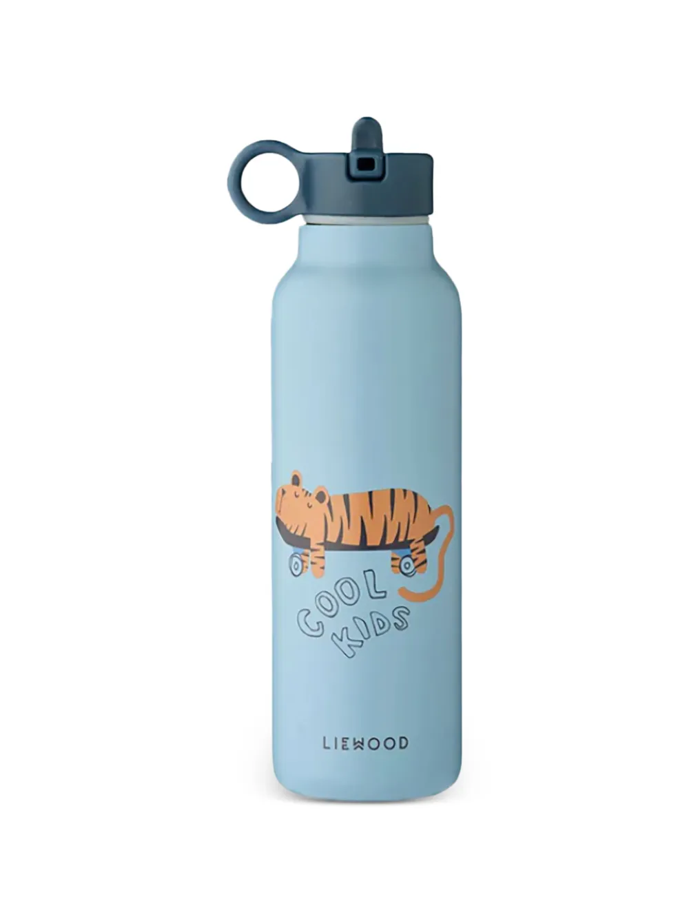 Liewood Falk tiger graphic water bottle (500ml) - Blu