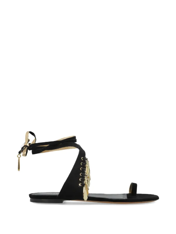 Isabel Marant Dreena Embellished Sandals in Black