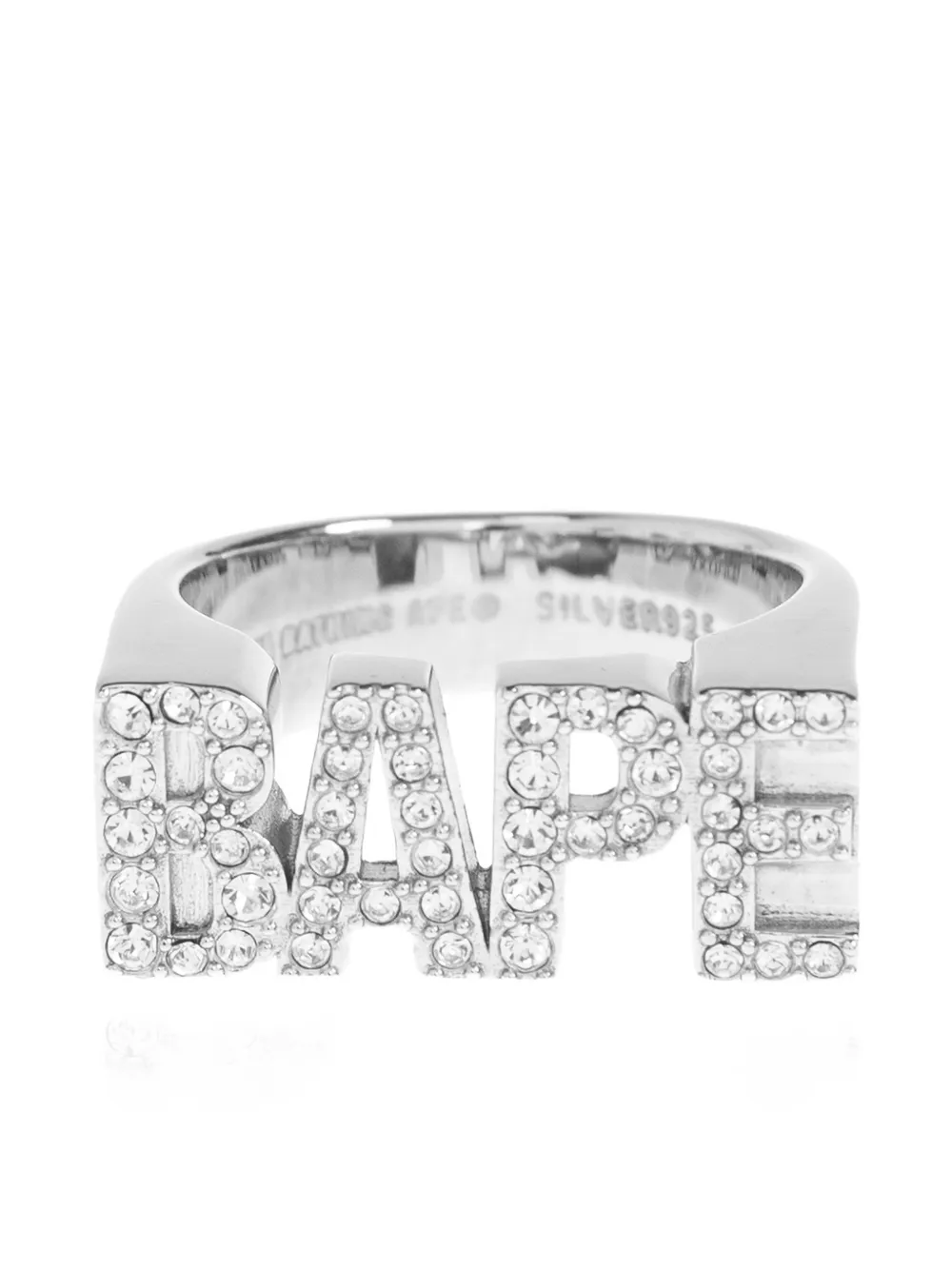 A BATHING APE® embellished ring - Argento